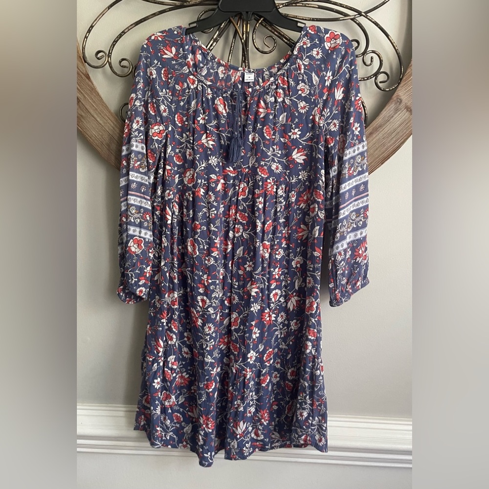 Old Navy Floral Loose Empire Stye Dress